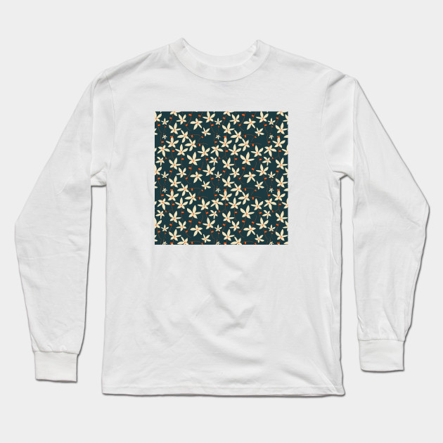 Gray & White Floral Design
